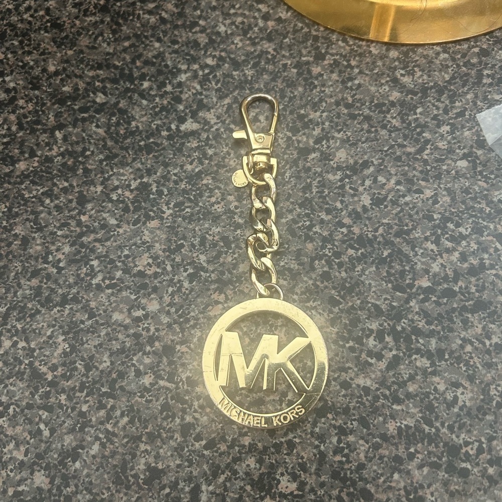 Michael Kors Gold Logo Keychain